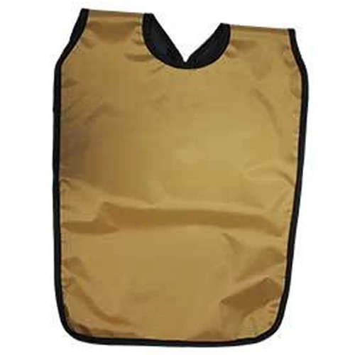 Delantal Palmero Pano 3/4 Deluxe Doble, nylon dorado con ribete negro, 22.5" x 30".