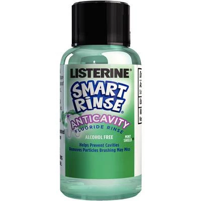 Listerine Smart Rinse - Anticavity Fluoride Rinse, Mint 27 ml, 72/Cs. Mouthwash Listerine Smart Rinse - Anticavity Fluoride Rinse, Mint 27 ml, 72/Cs. Mouthwash