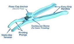 Floss Boss flossing aid, package of 12 flossing aids