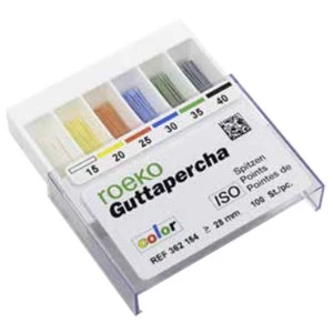 Roeko ISO standardized, Assorted #15 - #40 Gutta Percha Points, 100/Drawer box