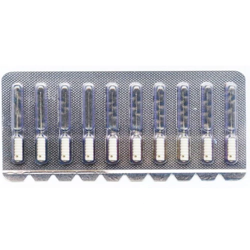 House Brand Barbed Broach - XXX-Fine White 21 mm (#1) 10/Pk. Color-Coded Handle
