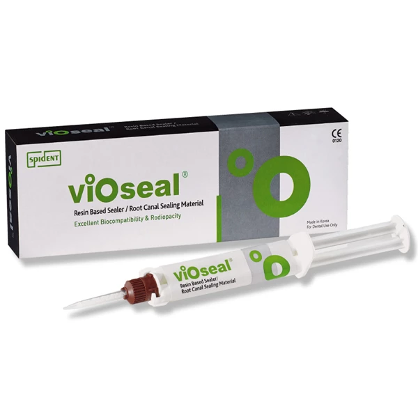 Vioseal è un sigillante per canali radicolari a base di resina epossidica, di tipo pasta/pasta.