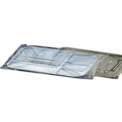 Nivo Typ B: 10-1/2" x 14" Einweg-Trayhüllen, klare Plastik. Schachtel mit 500 Stück.