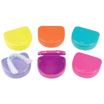 Caja ortodóntica Keystone de alto brillo - Mármol azul/blanco, 120/unidad. 3/4" de profundidad.