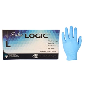 Pulse Logic Nitrile Exam Gloves, Large, 300 per box, Powder-Free. Incredibly
