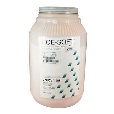 Coe-Soft 5 Lb. Powder. Soft Denture Reline Material, Self-Cure, 5 Lb. Jar Powder