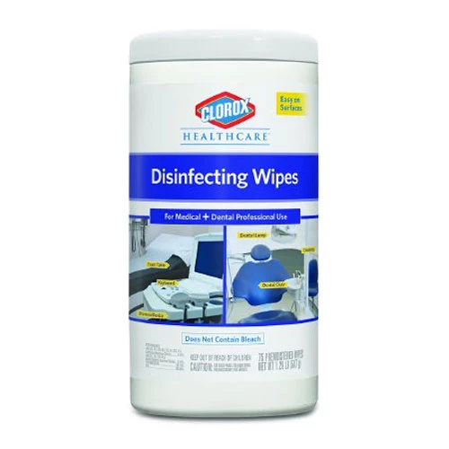 Salviette disinfettanti Clorox, 7" x 8", 75/Confezione - 6/ct. Multifunzione, registrate EPA.