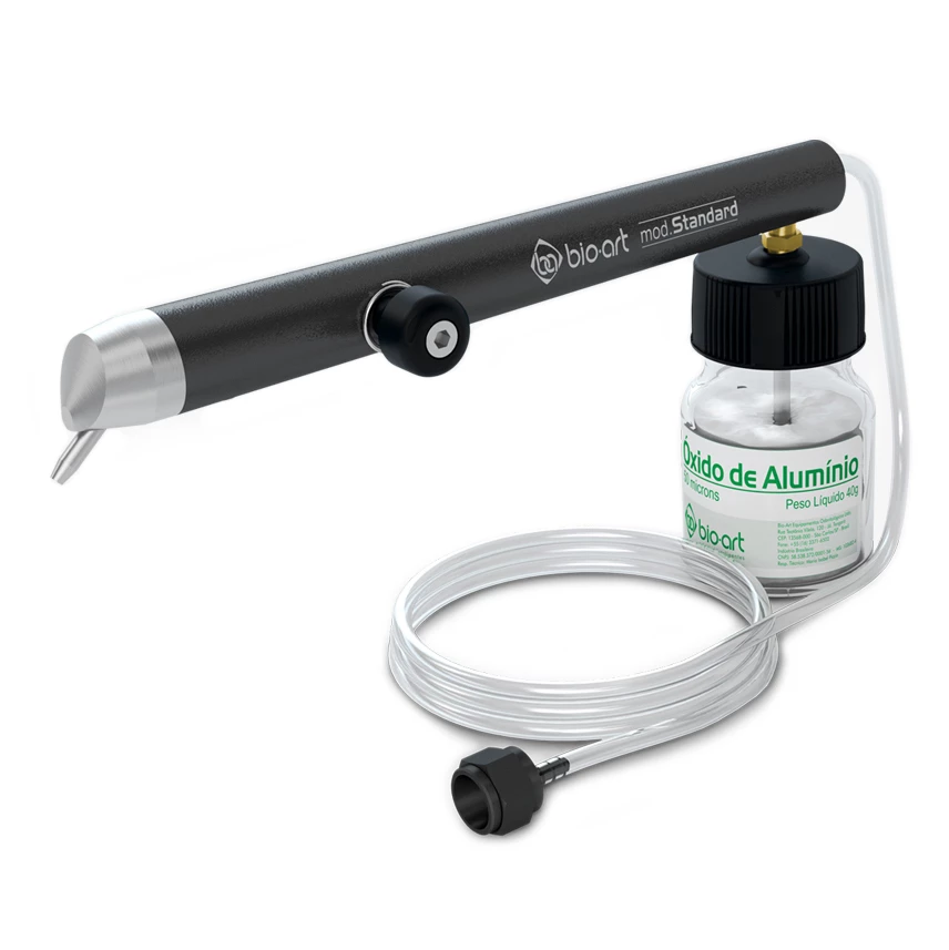 Bio-Art Microblaster Plus S Acero 4 Orificios Arenadora. Aplicaciones