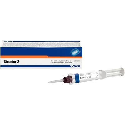 Structur 3 Temporäre Kronen- und Brückenmaterial - A3, 5 ml QuickMix-Spritze & 10