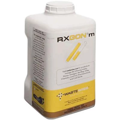 RxGONm Dental Carpule Disposal with Pre-paid UPS label. 3 Liter, Holds 400