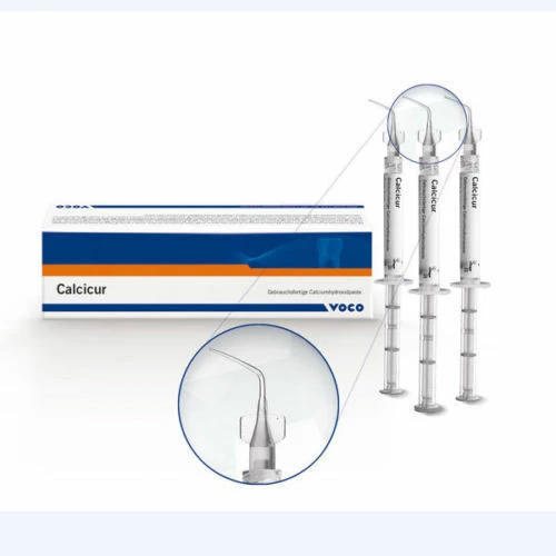 Кальцикур паста гидроксида кальция, 3 шприца по 2 мл. Паста гидроксида кальция.