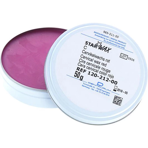 StarWax Cera Cervical, Roja, 50 g. Cera base para todas las aplicaciones.