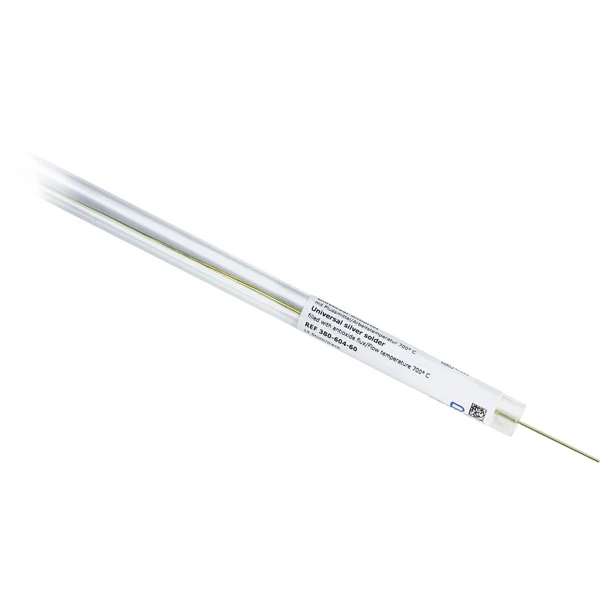 Dentaurum cadmium free silver solder , single 1.2 g Rod. Ready fluxed rod