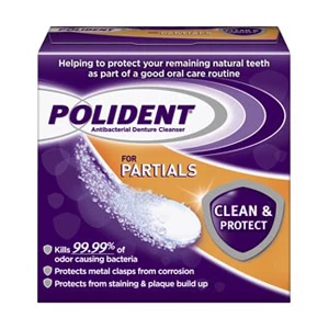 Polident Denture Cleanser for Partials, Case of 12 - 40 tablets/Box. Its