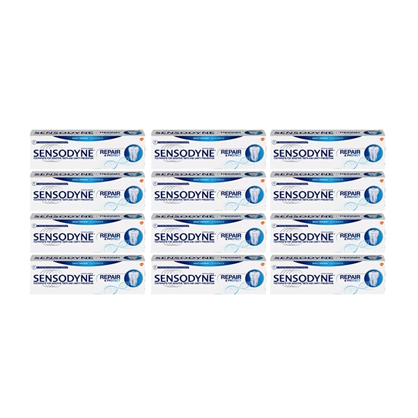 Sensodyne Repair & Protect Toothpaste, Original, 12- 3.4 oz. Tubes Sensodyne Repair & Protect Toothpaste, Original, 12- 3.4 oz. Tubes