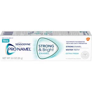 ProNamel Strong & Bright Toothpaste, Extra Fresh, 12 - 3 oz Tubes. Protect