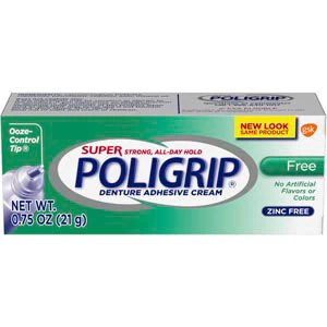 Poligrip Super Free Prothesenhaftcreme Reisegröße, 48 - 0,75 oz Tuben