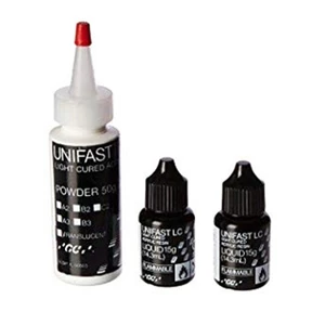 Unifast LC C2, paquete 1:2 - Material temporal para coronas y puentes de curado por luz, 1