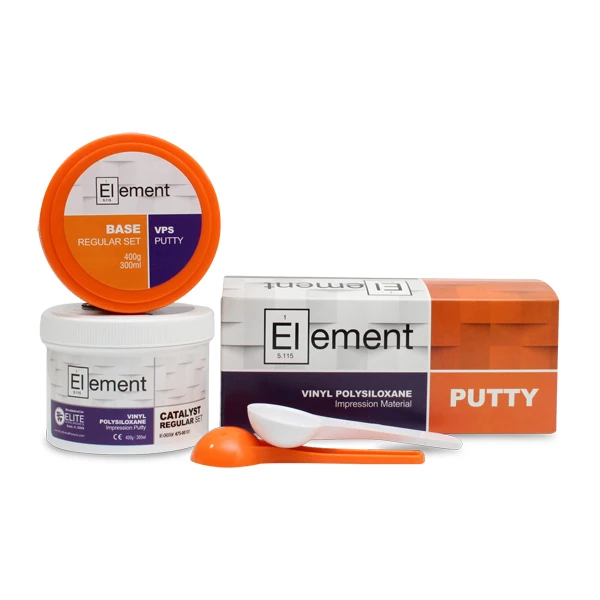 Material de impresión Element VPS Putty - Set regular, 300 mL de base y 300 mL.