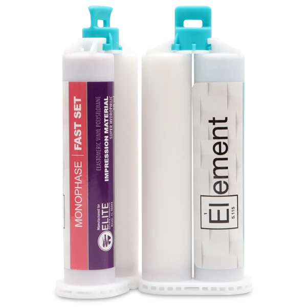 Material de impresión VPS Monofásico de fraguado rápido, 1 x cartucho de 50 mL