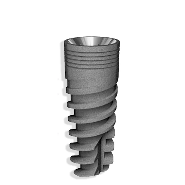Schneller Zahnimplantat mit 3,75 mm Durchmesser und 10 mm Länge, kompatibel mit MIS.