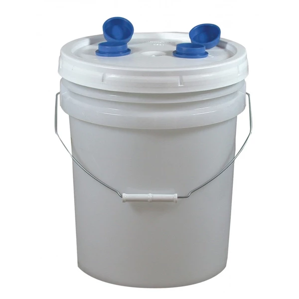 Trampa de yeso desechable Tigerʼs Plastics, recarga de 3 1/2 galones con tapa y dos.