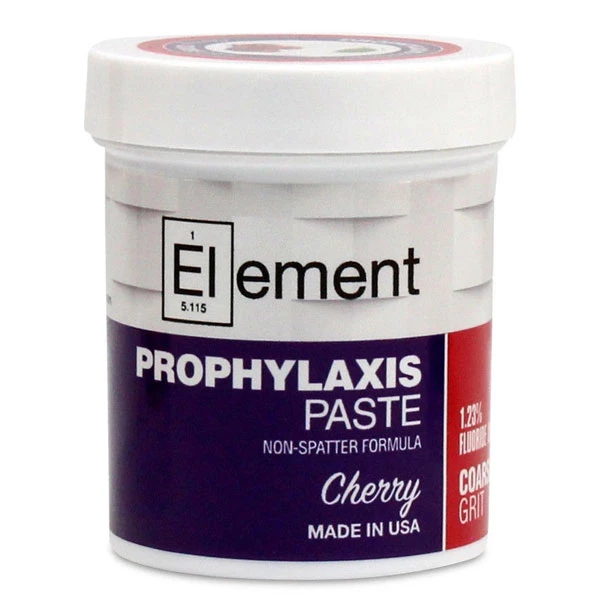Element Prophy paste jar - Coarse, 170g. Cherry flavor with 1.23% Fluoride Ion