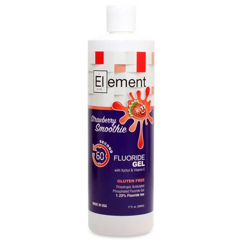 Gel de flúor APF 1.23% - Batido de fresa, 17 oz. Económico.