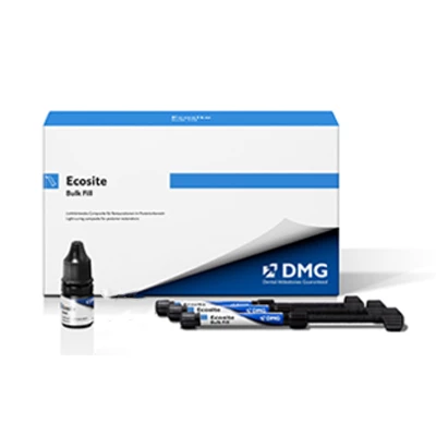 Kit de Introdução da Seringa Ecosite Bulk Fill. Inclui: 2 - Seringas de 4 g na cor.