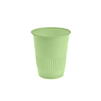 MARK3 Einweg 5 oz Plastikbecher - Grün - 1000/Stk. Hergestellt aus Polypropylen.