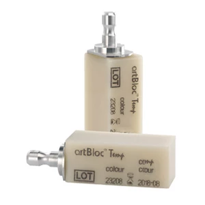 ArtBloc Temp PMMA фрезерный блок, оттенок BL3 - 10 шт. 15,5 x 19,0 x 39,0 мм