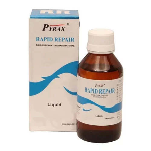 Rapid Repair Liquid, Cold Cure 100 ml Bottle. For Self Cure Denture Base