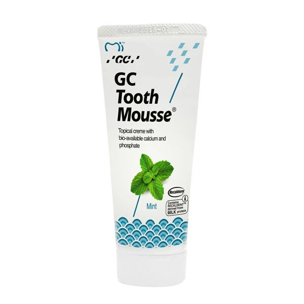 GC Tooth Mousse PAQUETE DE EXPORTACIÓN - Menta, 10 x 40 g Tubo. Crema tópica.
