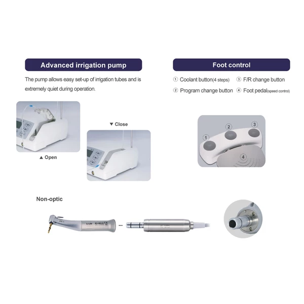 Krafit Ki-20 Non-Optic - Brushless Implant Motor. Complete Set with Control