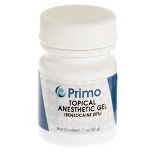 Gel Tópico de Benzocaína Primo 20% - Chiclete, Pote de 28g