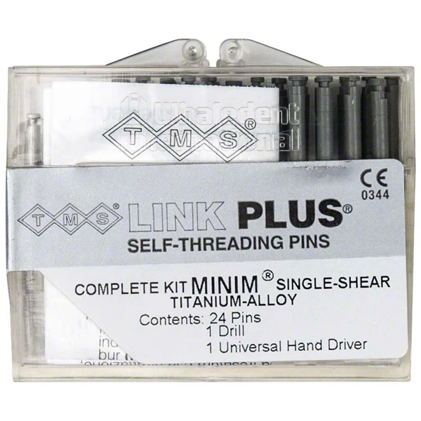 TMS Link Plus Minim .021" / .525 mm 24/Pk. Perni in lega di titanio a taglio singolo.