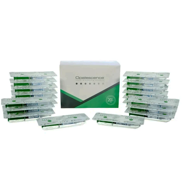 Opalescence PF 20% Menta Ricarica. 40 x 1,2 mL Siringhe. 20% perossido di carbammide.
