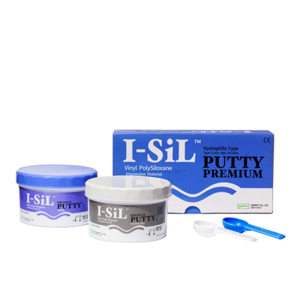 I-Sil Premium VPS Putty Set Regular. 290ml Base y 290ml Catalizador, mezcla 1:1.