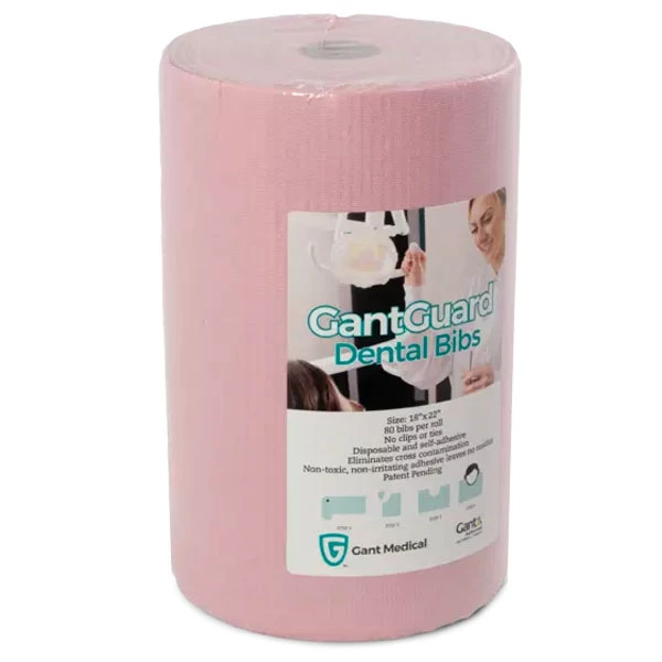 GantGuard Signature Babero Dental, Autoadhesivo, Malva, 18" x 22", 640/Caja