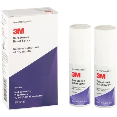 3M ESPE Xerostomia Relief Oral Spray 2 x 10ml Spray Vials. Professional-grade