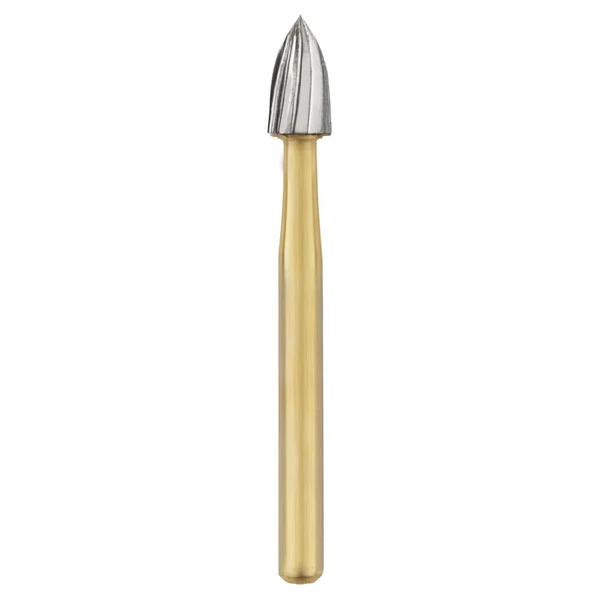 TriRockDental FG #7108 12 Blade Flame Finishing Bur,10/Pk. Made in USA