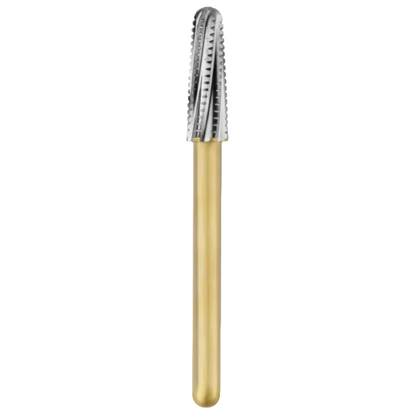 TriRockDental FG #855.025 Fresas de Carburo de Punta Redonda y Conicidad 10/Paq. Longitud de trabajo.
