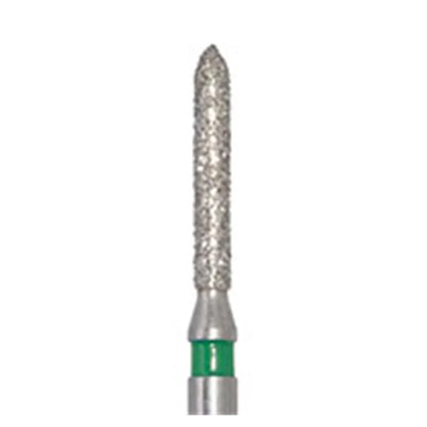 Meisinger FG #868.014 Extra Fine Torpedo Shape Multi Use Diamond Bur 5/Pk. ISO