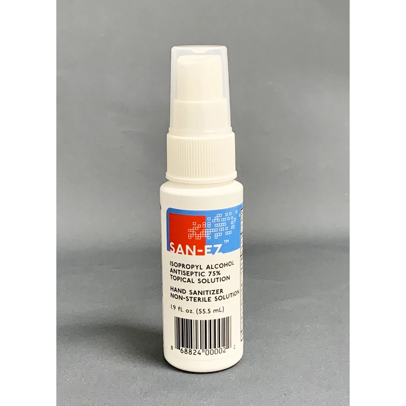 San-Ez Alcohol Isopropílico Antiséptico 75% Solución Tópica (1.9oz) Pulverizador Individual