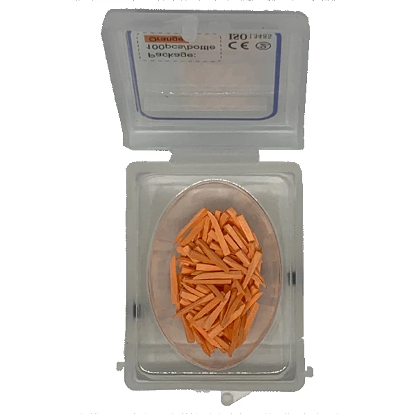 Cuñas de Polipropileno RMH3 Dental de 11 mm, Naranjas 100/Paq.